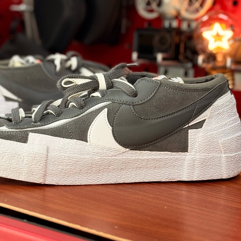 Nike Blazer Low Sacai iron grey size 12 - Picture 3 of 8